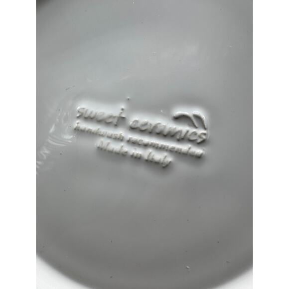 Pasta Bowl Made in Italy White Ceramic Large Italian Spaghetti Meatballs NWOT - Picture 6 of 7